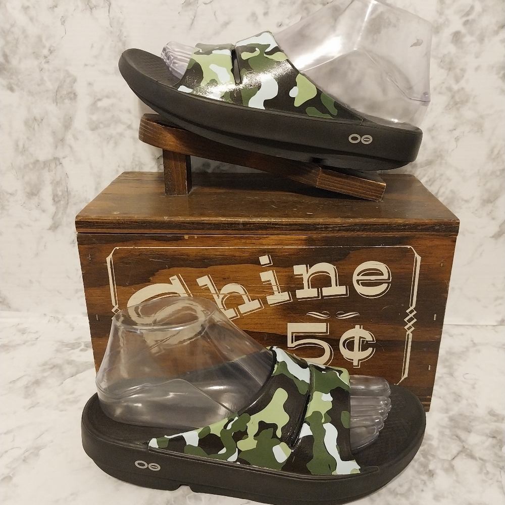 Pre-owned Oofos Ooahh Limited Edition Slides